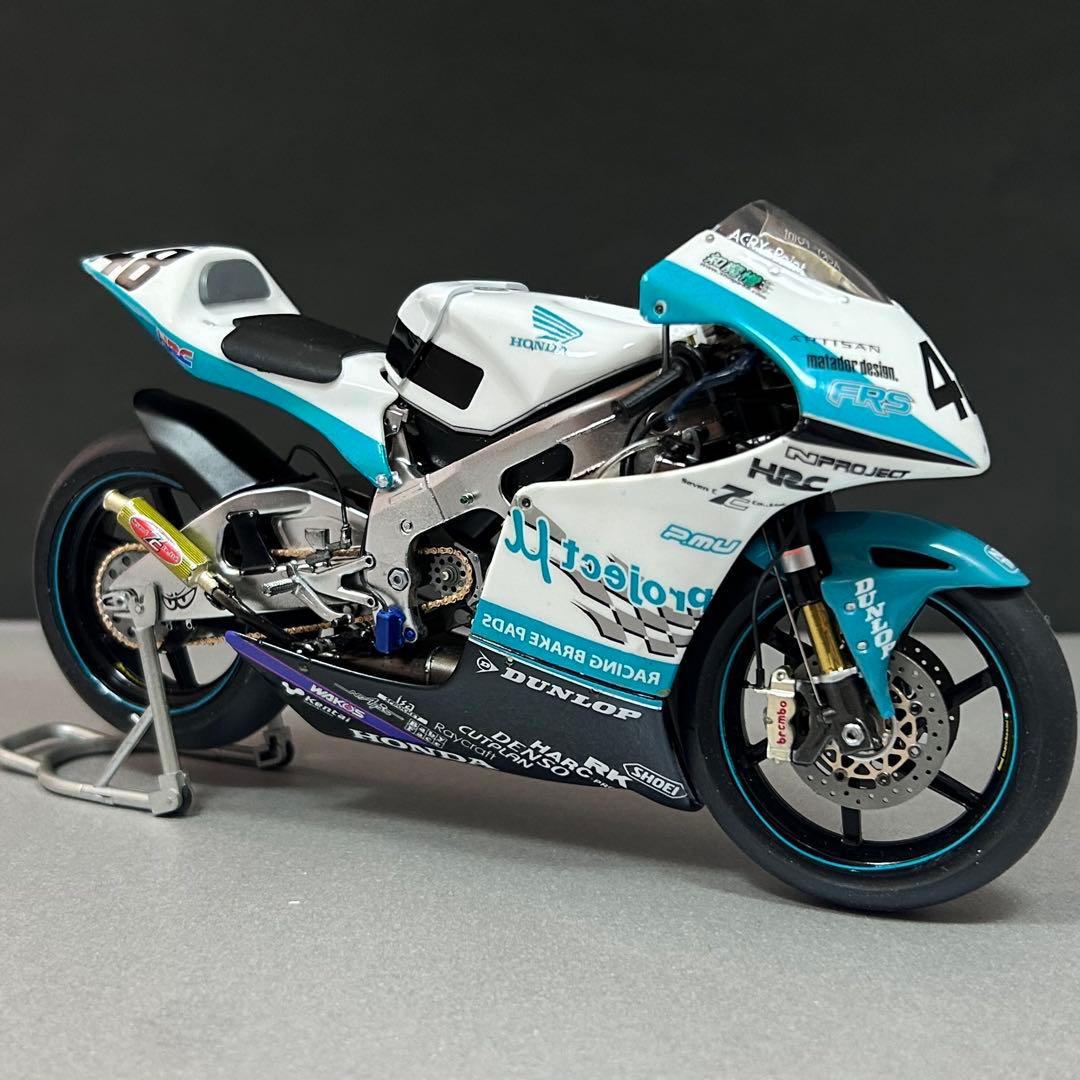 1/12 ハセガワ ホンダRS250RW 2008 #48プラモデル 完成品