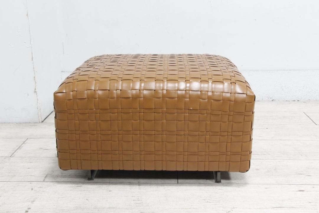 [展示極美品] FLEXFORM オットマン スツール BANGKOK 総革