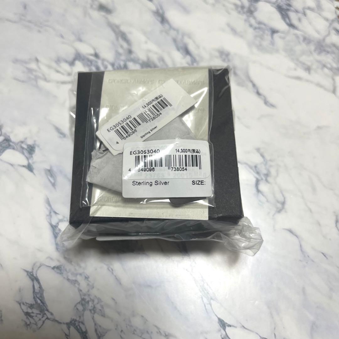 新品未開封 エンポリオ・アルマーニ ピアス シルバー