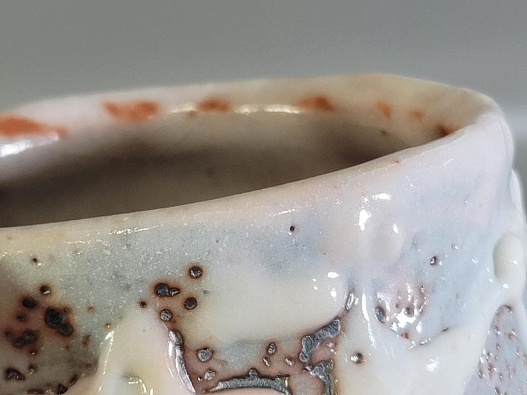 茶道具 志野茶碗 作家物 共箱 未使用 DT477