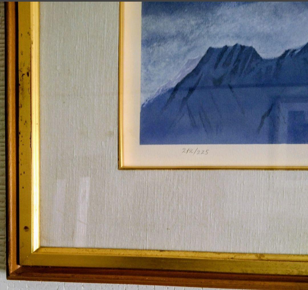 福王寺法林 【真作】ヒマラヤの月 ★リトグラフ サイン エディション有★文化勲章