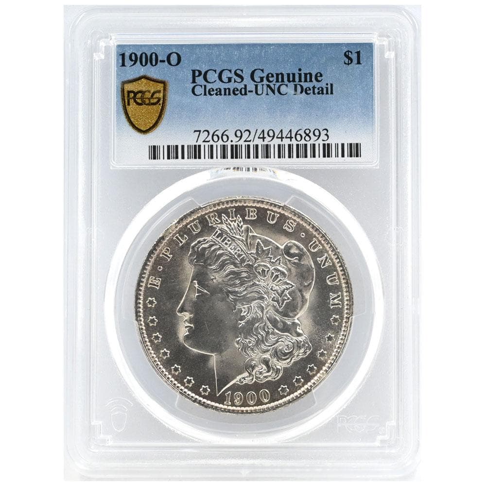1900-O モルガンダラー銀貨 Genuine Cleaned-UNC 125