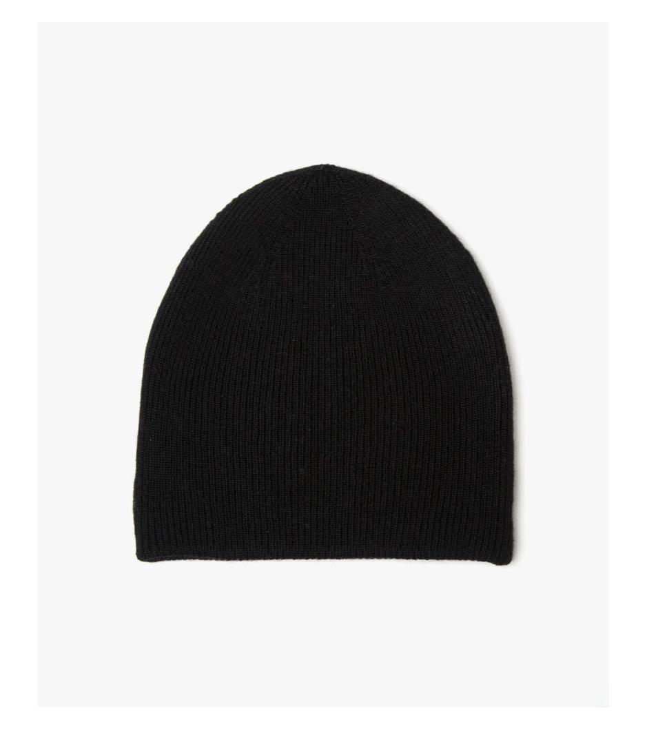 【公式完売・吉田玲香さん愛用】undecorated ウールニットビーニー 黒