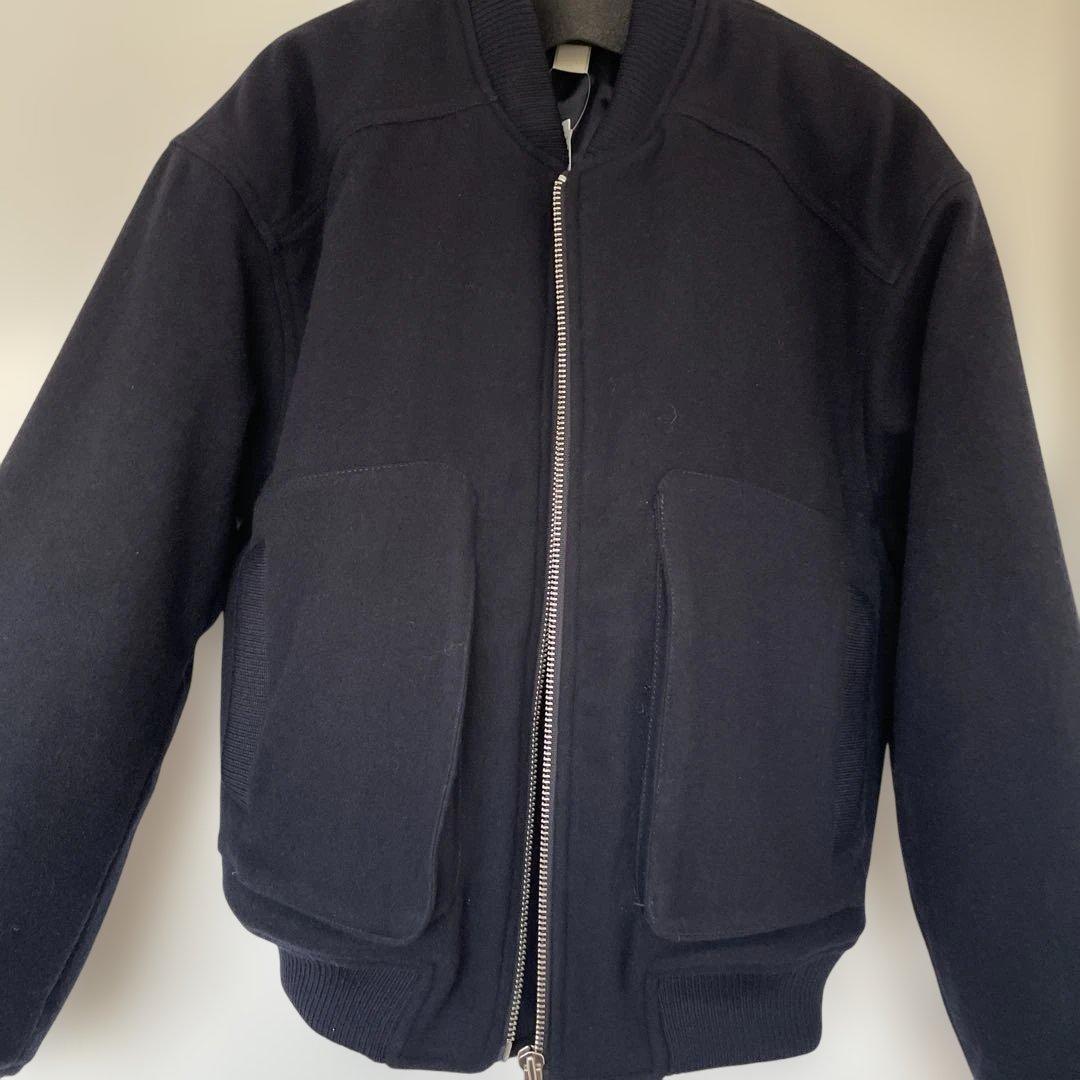 サンフラワーインターナショナルギャラリービームスウールボンバージャケットネイビー