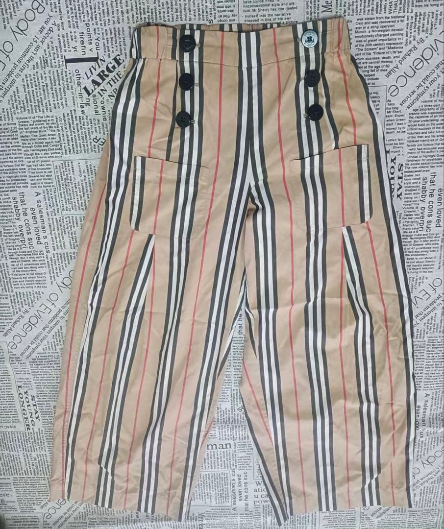 バーバリー　チルドレン ストライプ　パンツ　長ズボン　ワイドパンツ　12Y