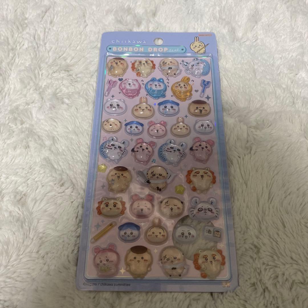 ボンボンドロップシール　ディズニー　サンリオ　ちいかわ　うるちゅる