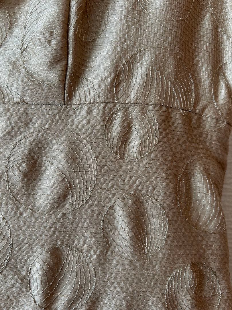 ♡Sybilla シビラ♡フルレングスドレス ノースリーブ ベージュゴールド M