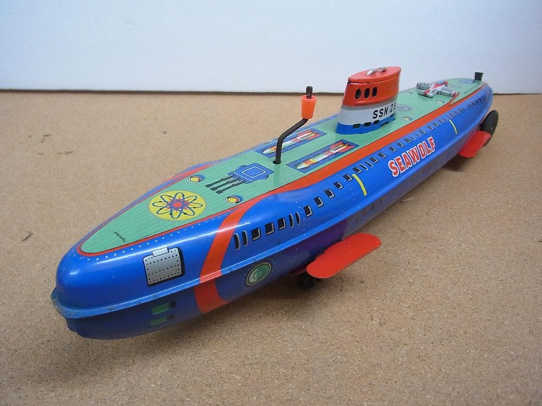 ヨネザワ　米澤玩具　サブマリン　SSN29　シーウルフ　潜水艦　ブリキ