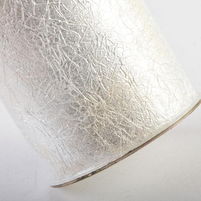 七宝焼　桃釉　花文　花瓶　箱付　V　9150