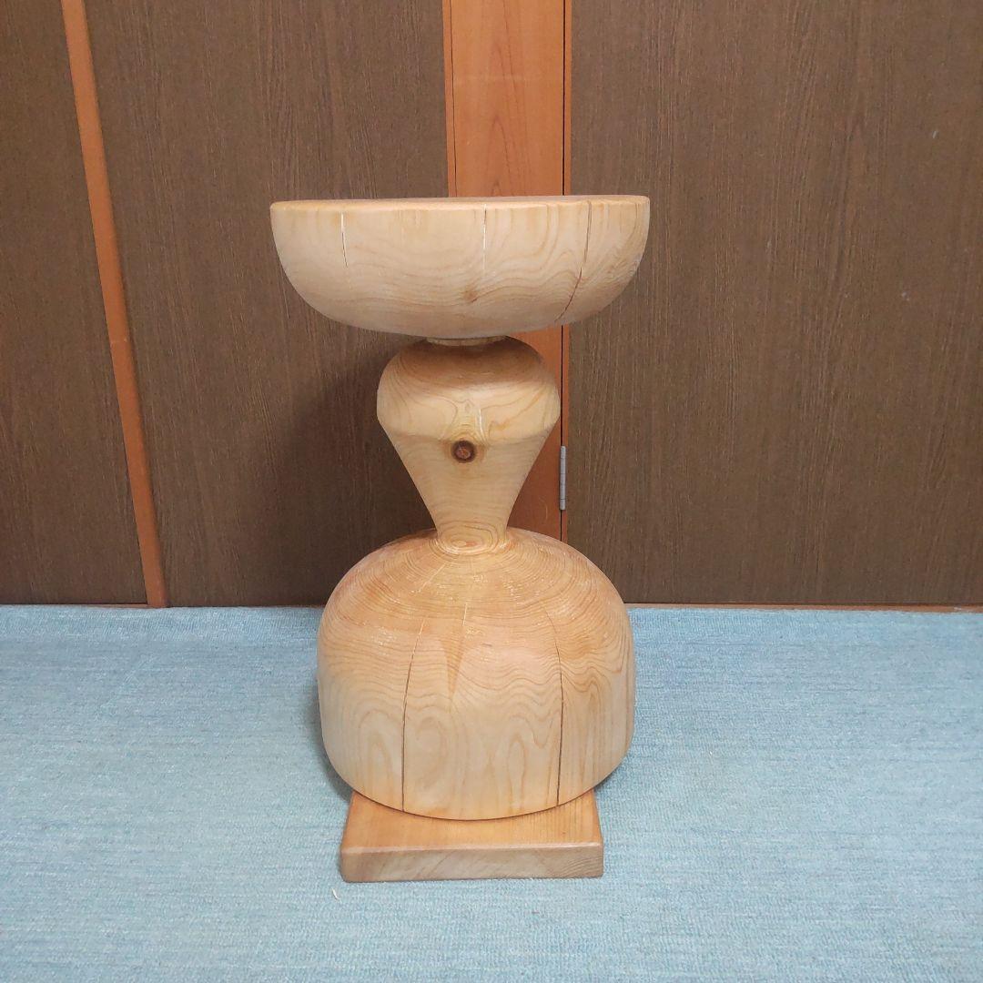 ヒバ丸太椅子スツール