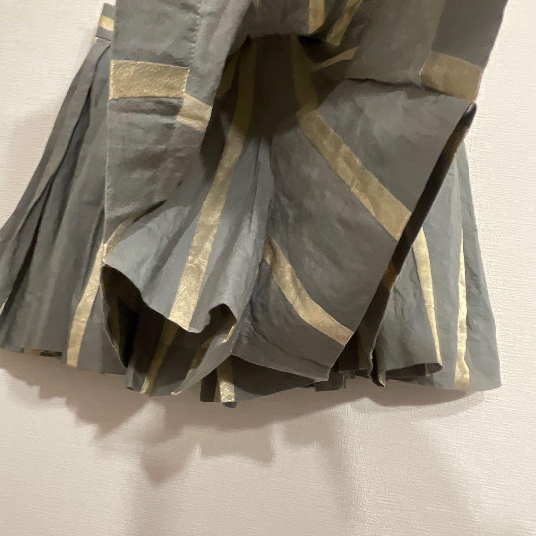 VivienneWestwood ストライプ スカパン キュロット ブルーグレー