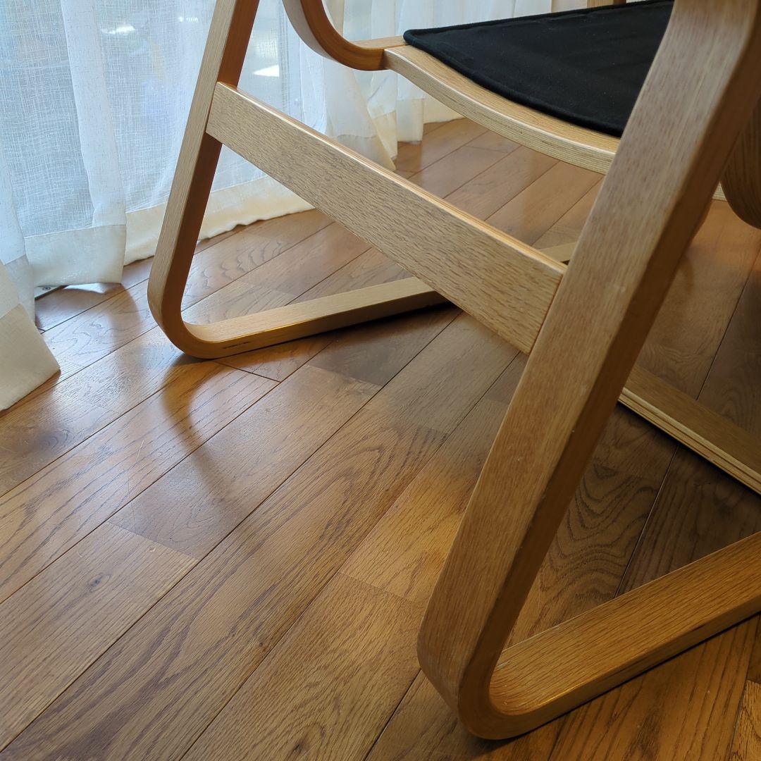 【肘掛部品あり】無印良品 リビングでもダイニングでもつかえるソファチェア