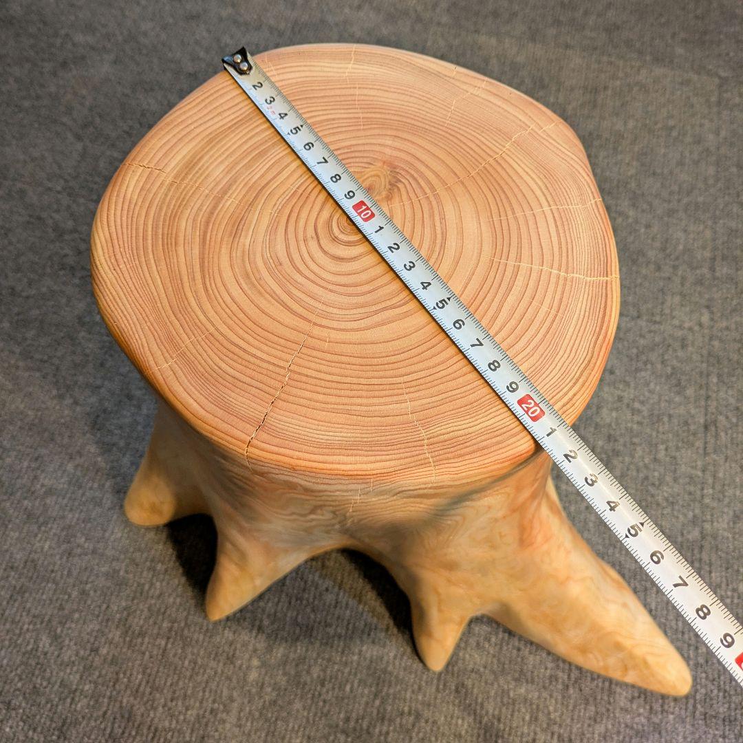 Ai　　檜　切り株　丸太　椅子　スツール　 高さ約32㎝