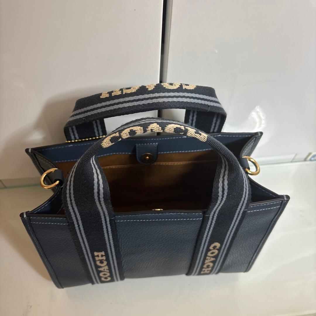 COACH ネイビー ハンドバッグ （nanamimi）