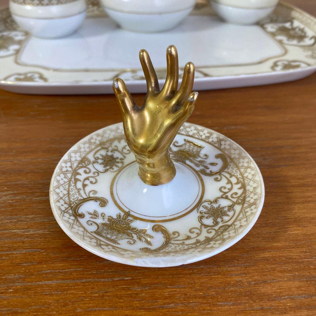 オールドノリタケ　イギリス　里帰り　ドレッシングテーブル　セット　金盛り