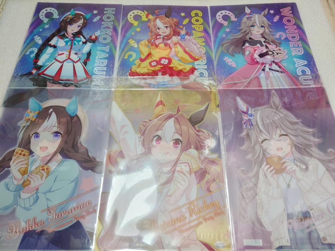 ウマ娘 メガイルミ コラボ A4クリアファイル 6枚セット