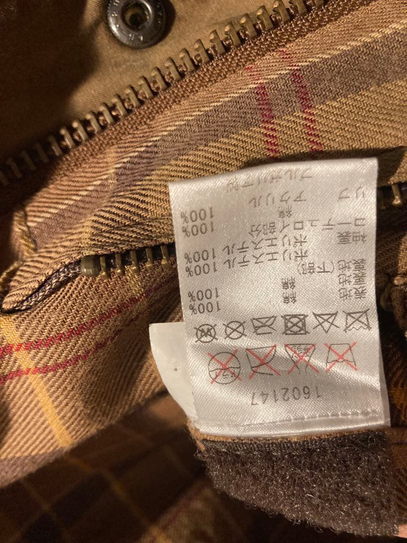 希少 バブアー BARBOURフーデッド ビデイルSL 36 フード ブラウン