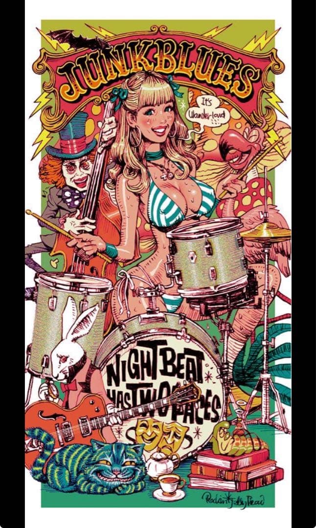 ロッキンジェリービーン JUNK BLUES OFFSET ポスター 国内正規品