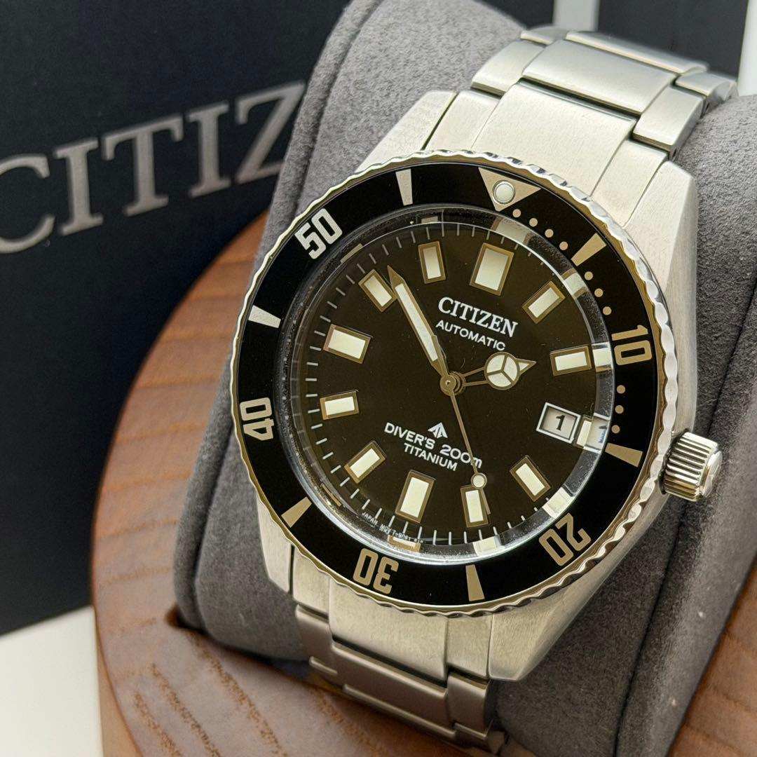 【極美品】シチズン　プロマスター　自動巻　チタンベルト　NB6021-17E
