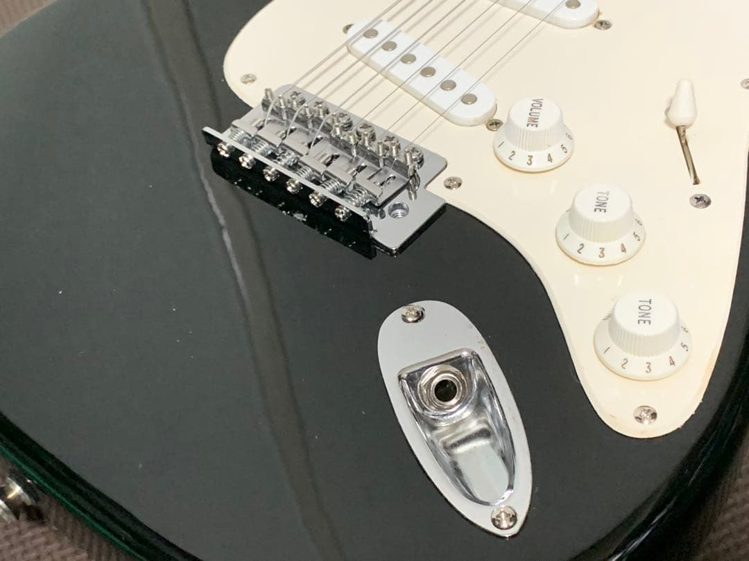 メーカー不明 ストラトキャスター メイプル指板 st 黒 ブラック ストラト