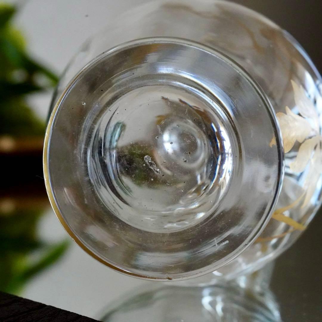 24金＆エナメル彩★オールドバカラ★ジャポニズム★取っ手付きデカンタ★希少サイズ