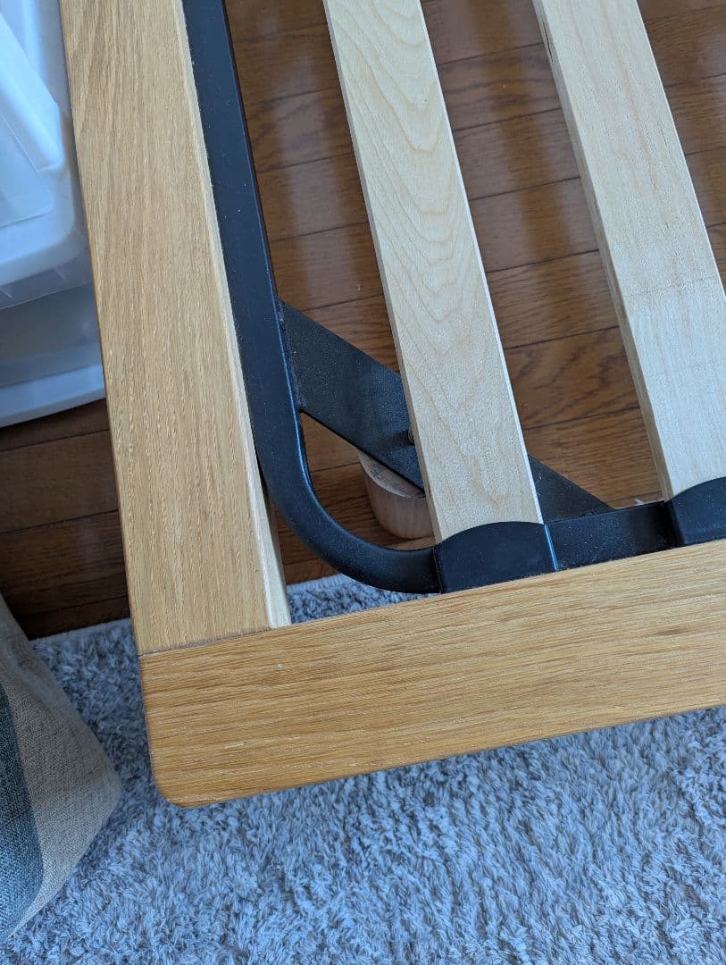 無印良品 木製ベッドフレーム シングル オーク 引き取り希望（東京都台東区）