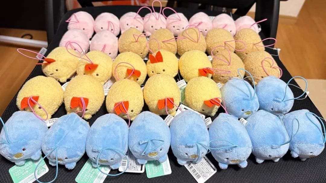 【新品】すみっコぐらし うつぶせゴムひも付きぬいぐるみマスコット 84個セット