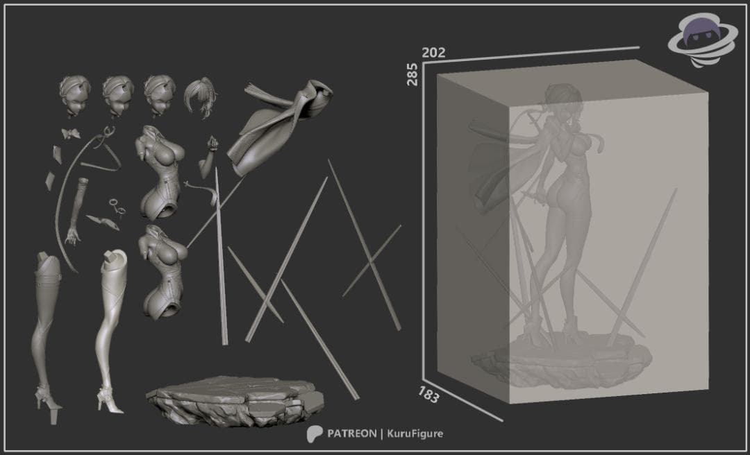 1/7正規品ガレージキット ゼンゼロ イヴリン / 未塗装未組立