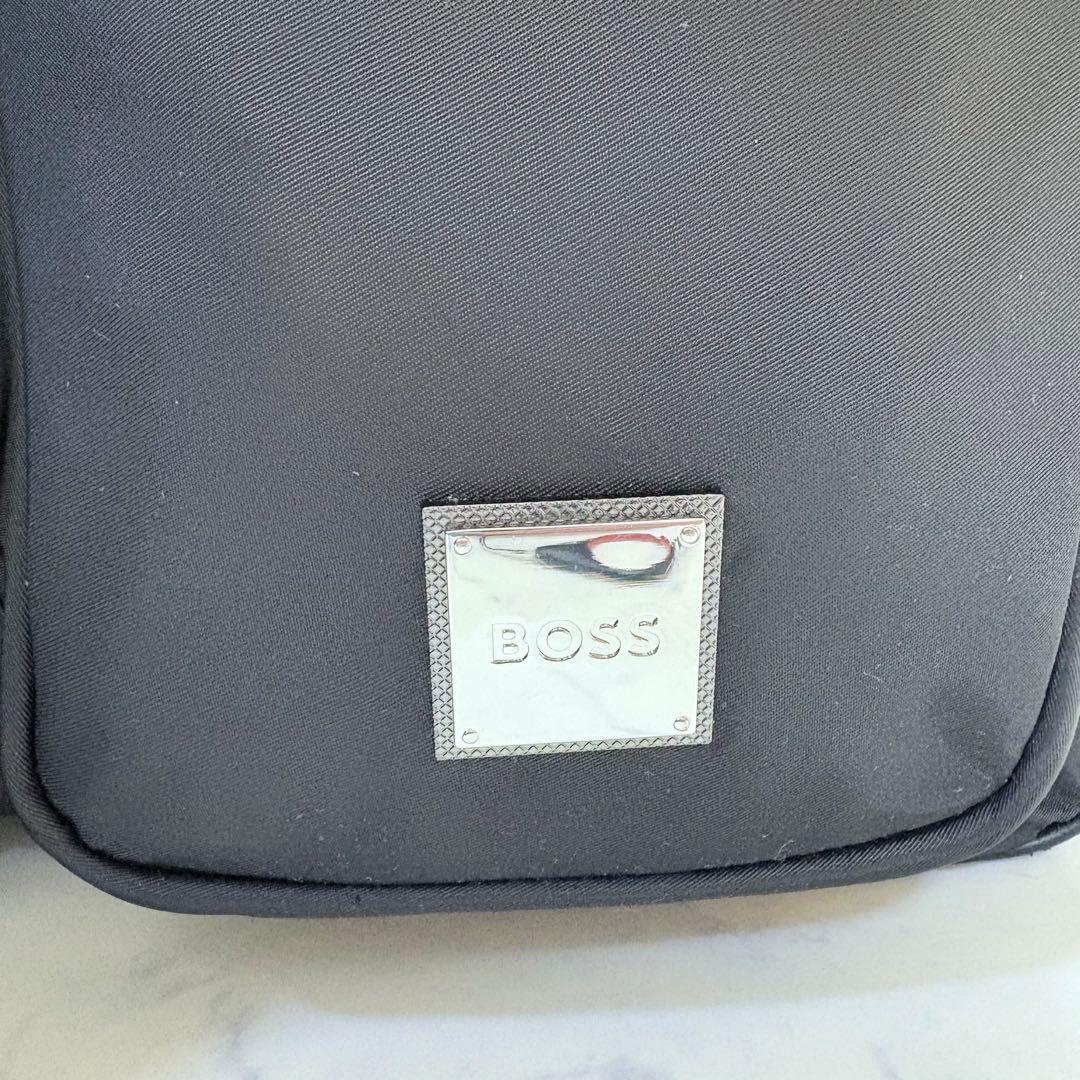 美品 HUGO BOSS ビジネスバッグ ブリーフケース 2WAY ナイロン 黒