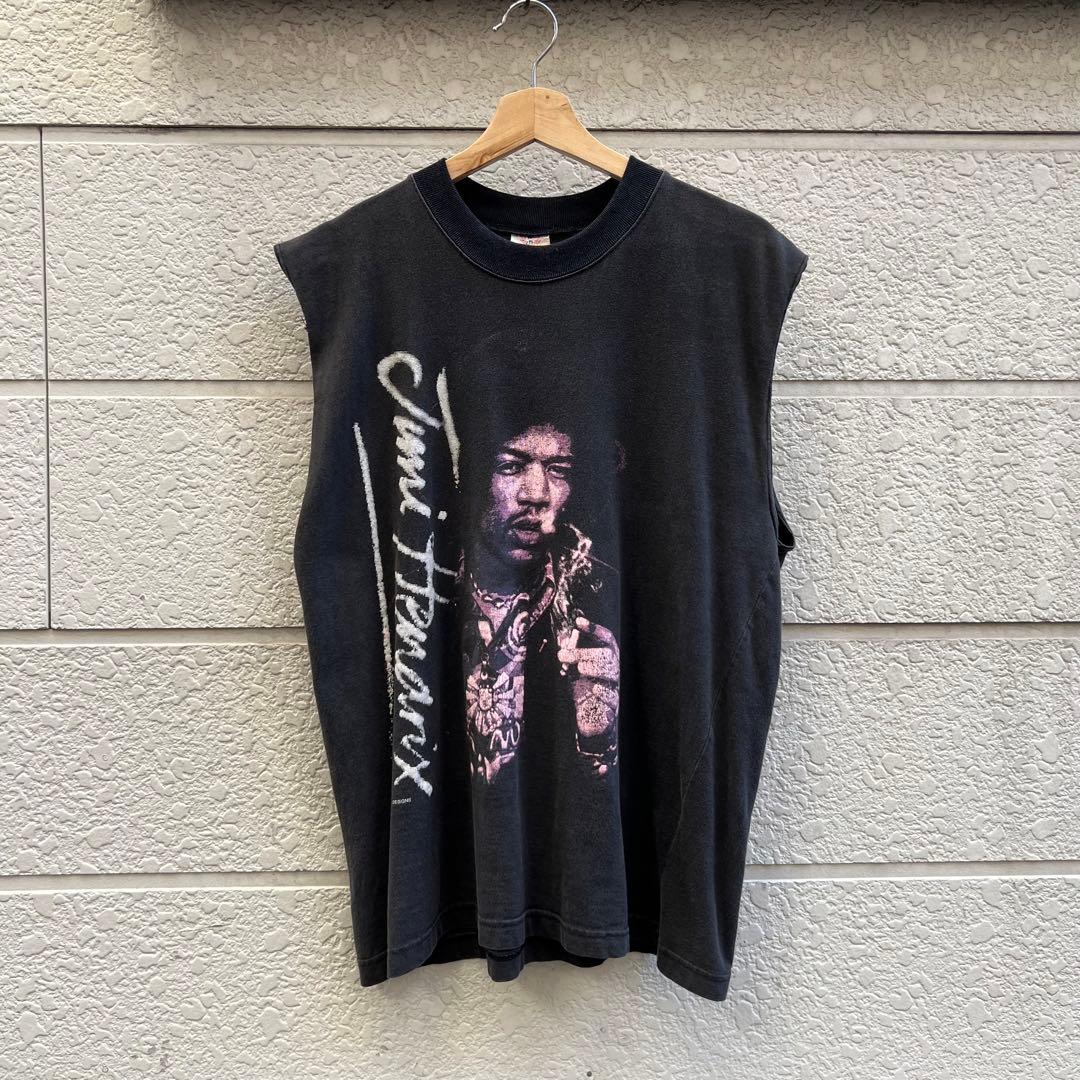 90s オーストラリア製 ジミヘンドリックス カットオフTシャツ vintage