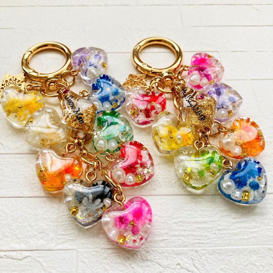 ひなページ　名入れチャーム　レジンキーホルダー　23点