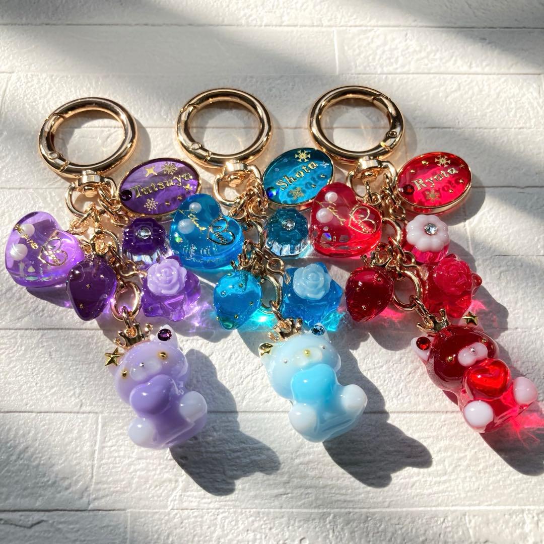 ひなページ　名入れチャーム　レジンキーホルダー　23点