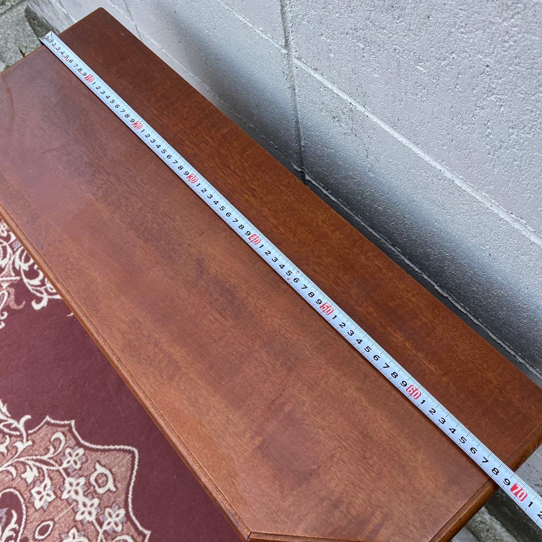 古家具ビンテージ品◾️アンティーク象嵌デザイン 木製コンソールテーブル 飾り台