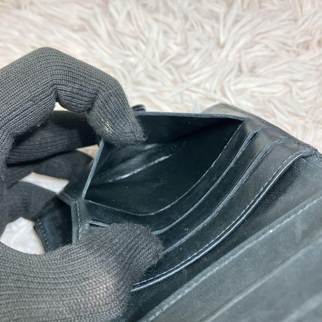 大人気 CHANEL 二つ折り財布 ココマーク キャビアスキン レザー Wホック