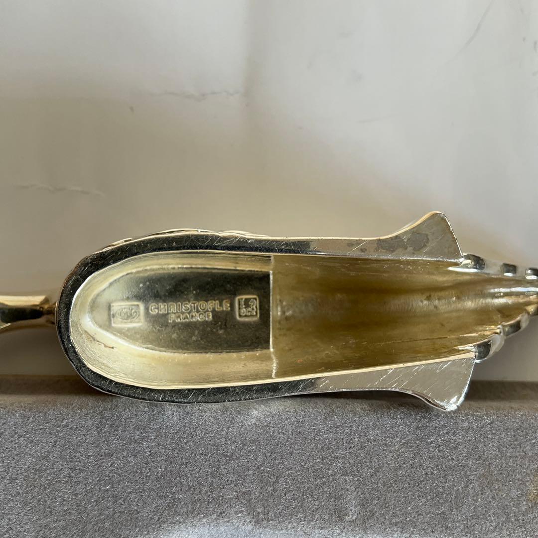 フランス　クリストファーパリ製　純銀製ナイフ、フォーク置き