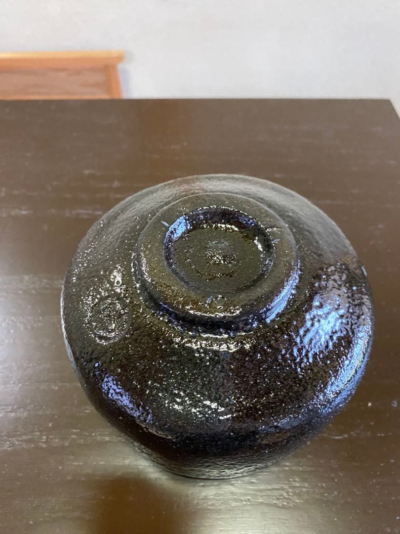 ⭐️本日限定⭐️茶道具/楽茶碗 池田退輔『黒茶碗』本間焼