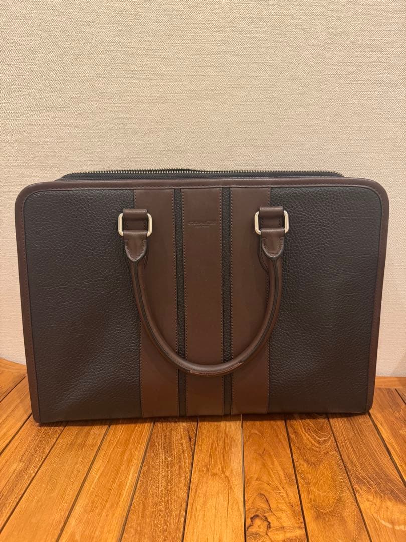 て*つ様 ダークブラウン レザー ビジネスバッグ