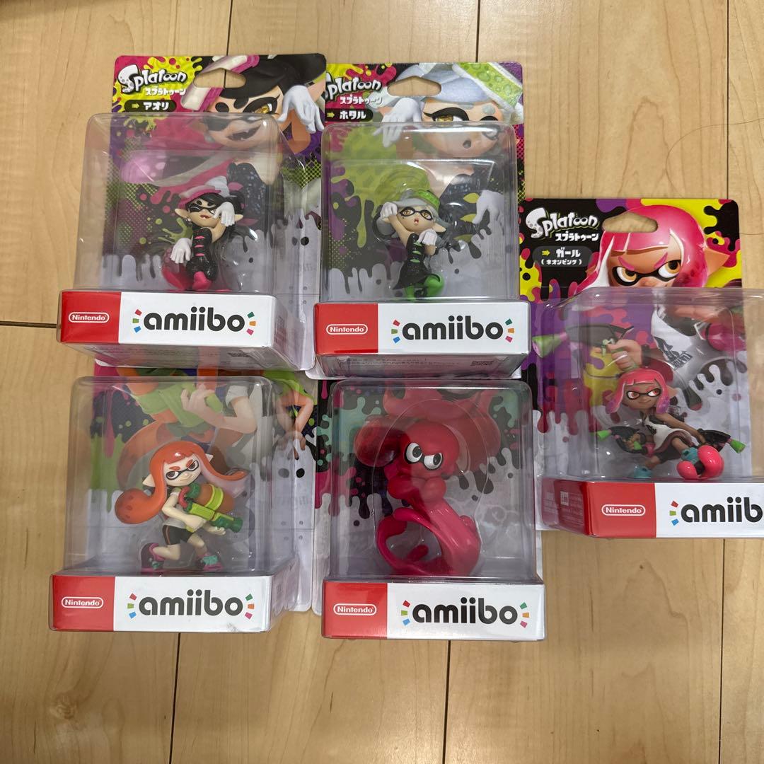スプラトゥーン　amiibo アオリ　ホタル　ガール　タコ