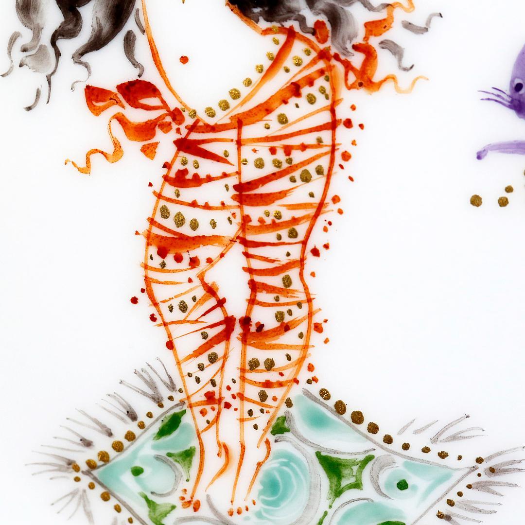 【レア極美品１級】マイセン アラビアンナイト 千夜一夜物語 陶板画 プラーク ②