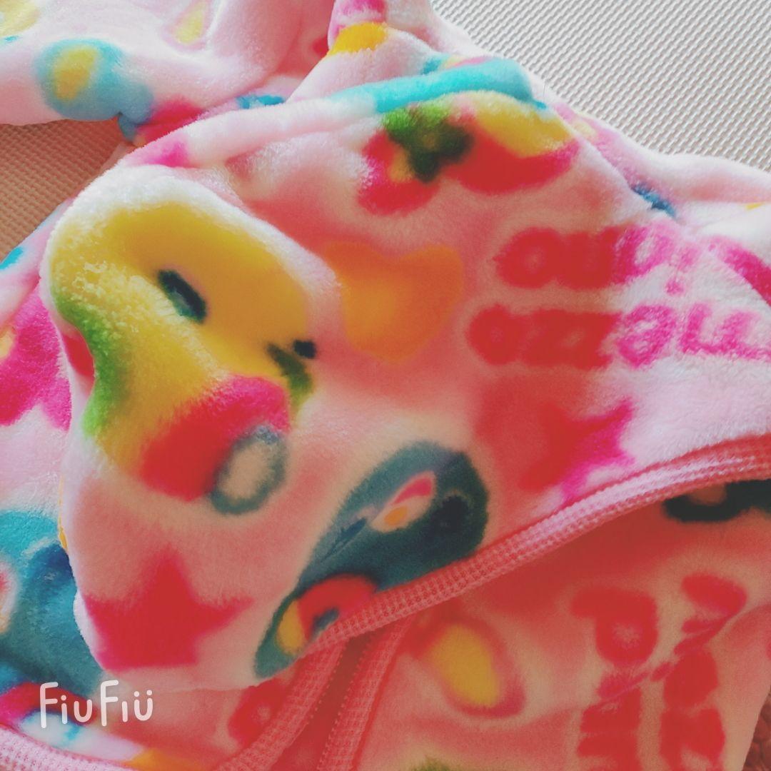 メゾピアノ♡ミミポポちゃんリリココちゃん　フードつきブランケットコート　95