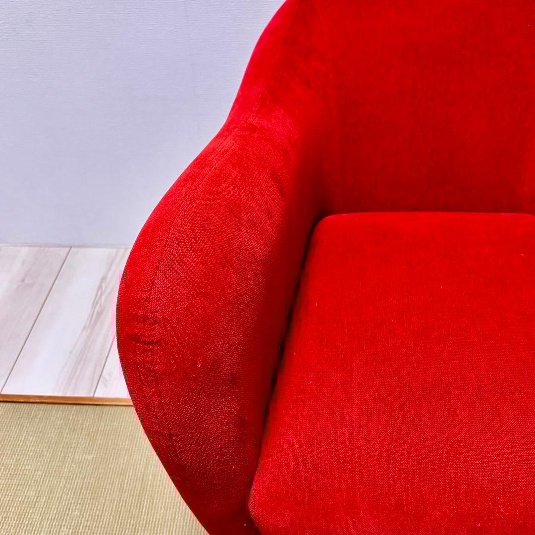 イデー　ミニミラーアームチェア　レッド