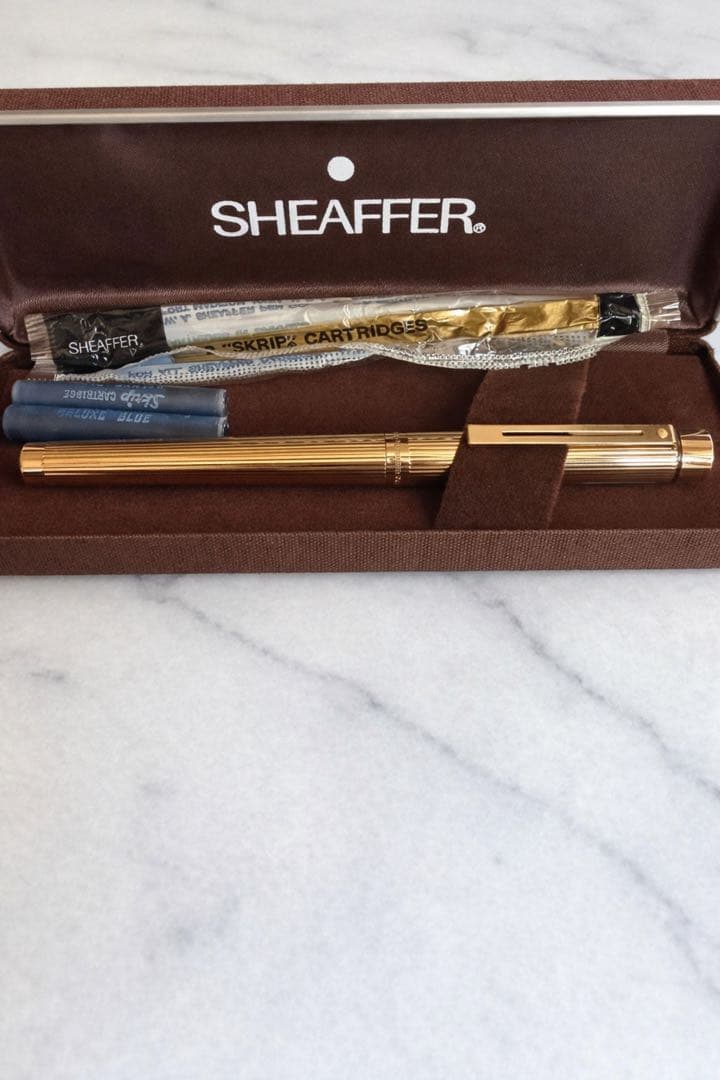 SHEAFFERシェーファー 万年筆14K585金ペン先純正ケース付ヴィンテージ
