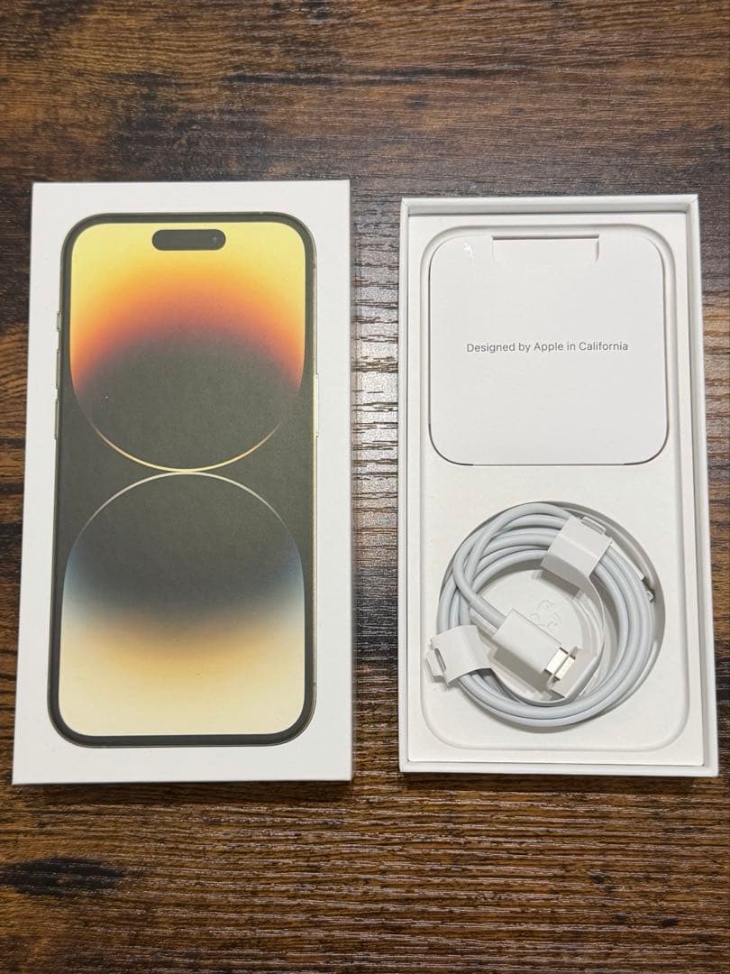 iPhone 14 Pro 512GB ゴールド SIMフリー USBケーブル付