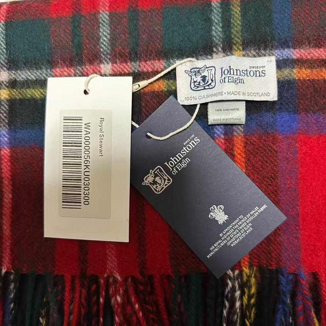 m*0様 JOHNSTONS ジョンストンズ　大判 マフラー ロイヤルスチュワー