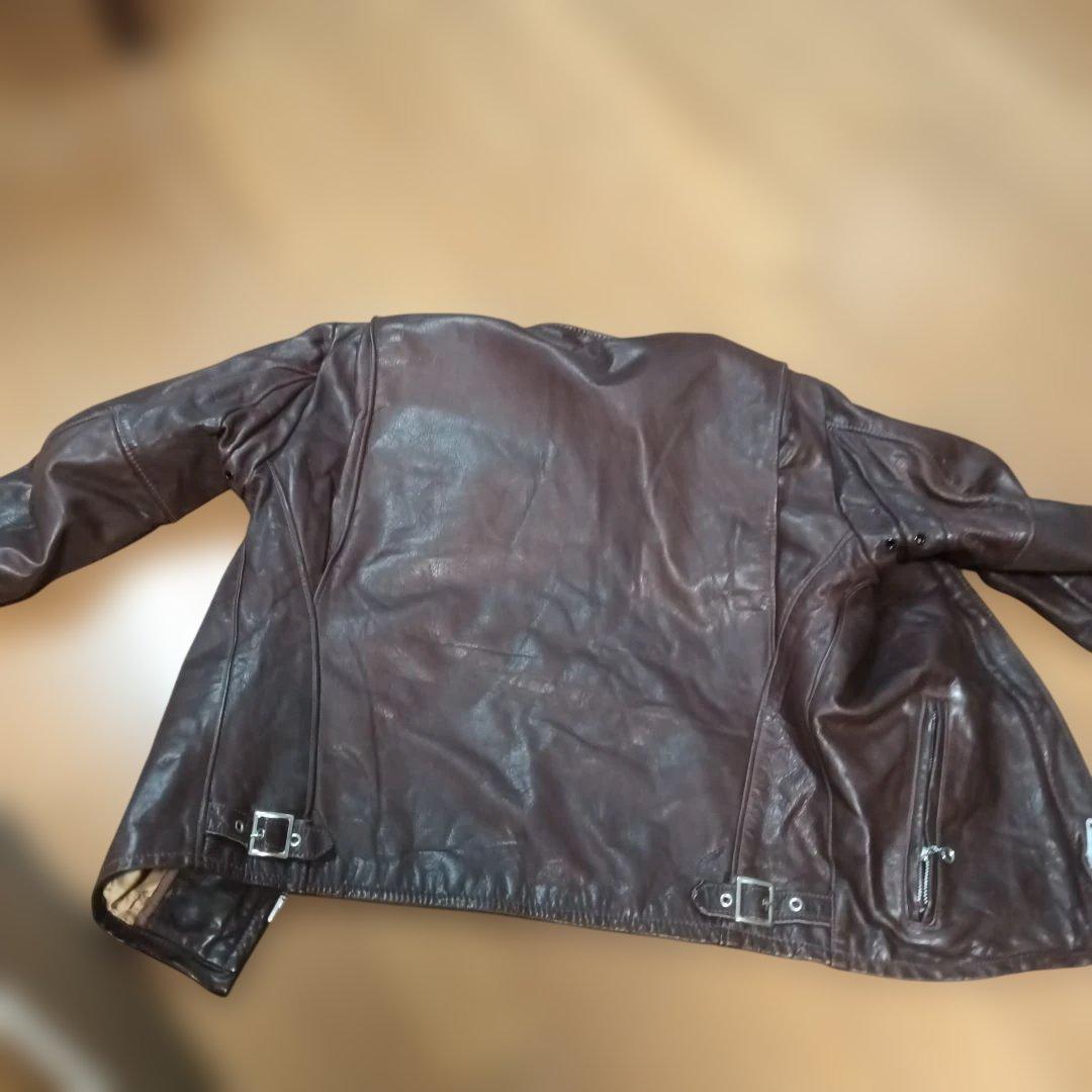 t*a様 Schott 定価18万　希少カラーシングルライダースジャケット ビン