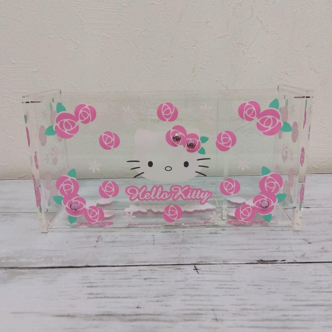 激レア　2011　ハローキティ　ローズ　コットン綿棒　アクセサリーケース　日本製