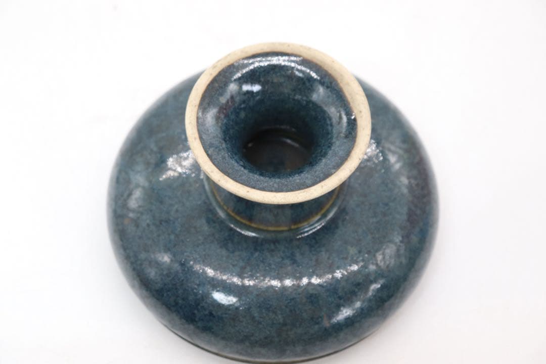 中国　清時代　鈞釉筆洗　送料込み250707