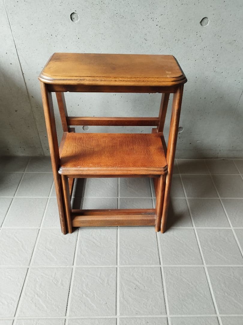 アンティーク　踏み台　木製　折りたたみ