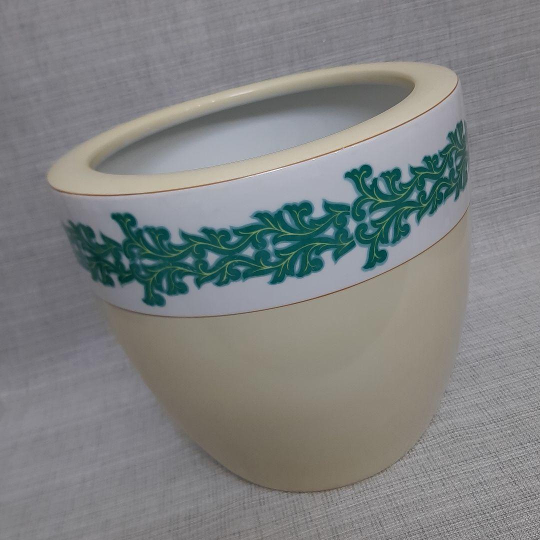 お値下げ中！ノリタケ 火鉢 唐草紋火鉢 手焙り 鉢カバー 日陶印 日本陶器