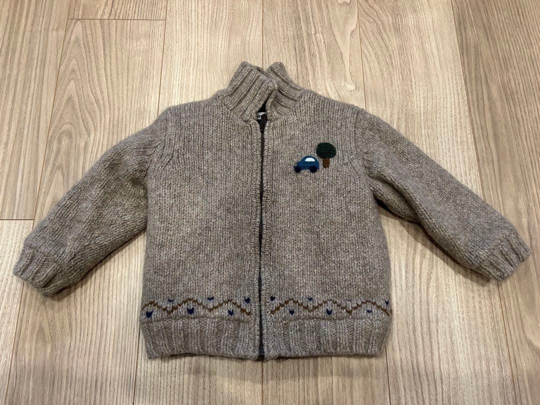 ファミリア　ニットジャケット　90cm